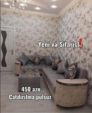Künc divan dəsti – yeni və sifarişlə. - Rəng: boz tonlarda, bej yan lalafo.az -da Künc divan dəsti – yeni və sifarişlə. - Rəng: boz tonlarda, bej yan