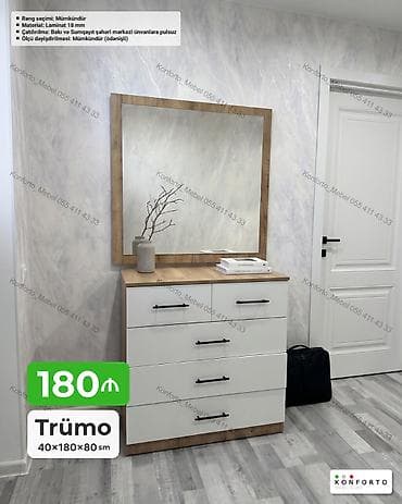 Trümo – 40×180×80 sm - Material: 18 mm laminat - Rəng seçimi lalafo.az -da Trümo – 40×180×80 sm - Material: 18 mm laminat - Rəng seçimi
