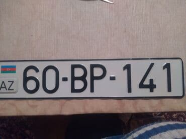 Azerbaycan dövlət nömrə nişanı: 60-BP-141 - Standart ölçülü, ağ lalafo.az -da Azerbaycan dövlət nömrə nişanı: 60-BP-141 - Standart ölçülü, ağ