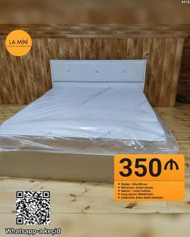 İkinəfərlik çarpayı, Bazalı, Matras ilə lalafo.az -da İkinəfərlik çarpayı, Bazalı, Matras ilə