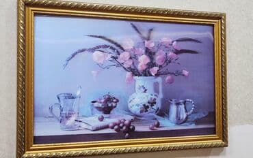 Qızılı çərçivəli klassik natürmort tablo - Mövzu: Süfrə üzərində lalafo.az -da Qızılı çərçivəli klassik natürmort tablo - Mövzu: Süfrə üzərində