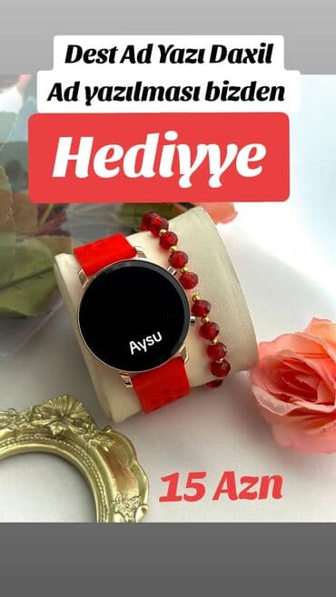 Saat dəsti, rəng - Qırmızı lalafo.az -da Saat dəsti, rəng - Qırmızı