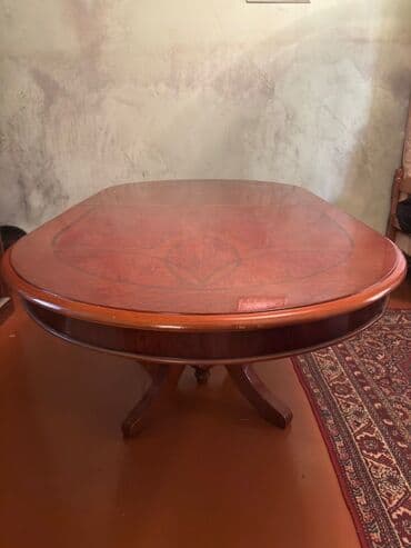 Qonaq masası, Açılan, Taxta, Oval masa lalafo.az -da Qonaq masası, Açılan, Taxta, Oval masa