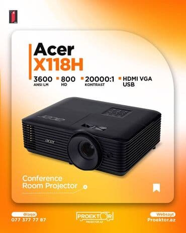 Yeni Portativ Proyektor Acer, Ödənişli çatdırılma lalafo.az -da Yeni Portativ Proyektor Acer, Ödənişli çatdırılma