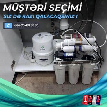 Фильтры для воды: Su filterleri. Cihaz 7 filtrdən ibarətdir. 8 litrlik çənlə təhciz at lalafo.az — 4 Фильтры для воды: Su filterleri. Cihaz 7 filtrdən ibarətdir. 8 litrlik çənlə təhciz — 4