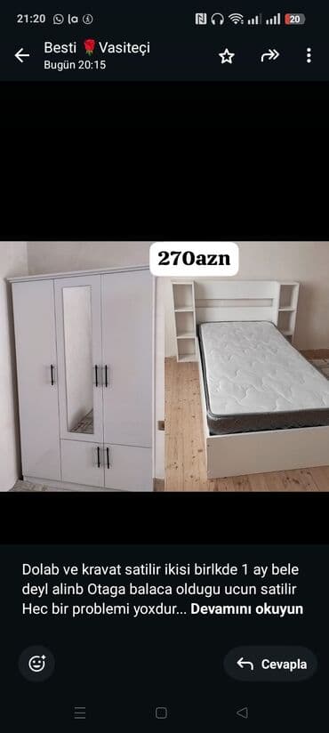 Dolab ve kravat satilir ikisi birlkde 1 ay bele deyl alinb Otaga lalafo.az -da Dolab ve kravat satilir ikisi birlkde 1 ay bele deyl alinb Otaga