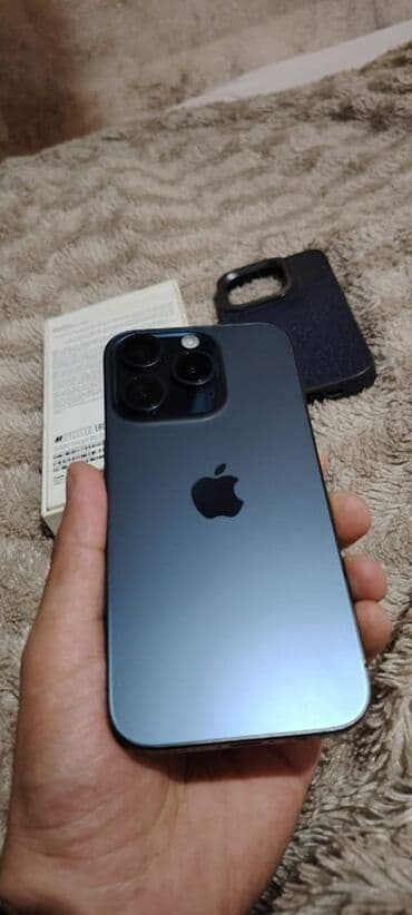 IPhone 15 Pro, 128 GB, Blue Titanium, Face ID lalafo.az -da IPhone 15 Pro, 128 GB, Blue Titanium, Face ID