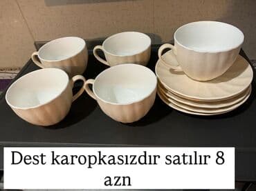 Çay dəsti, rəng - Bej, Keramika, 5 nəfərlik lalafo.az -da Çay dəsti, rəng - Bej, Keramika, 5 nəfərlik