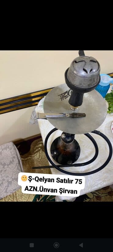 Şişə qəlyan dəsti - Material: Şüşə kolba, metal boşqab lalafo.az -da Şişə qəlyan dəsti - Material: Şüşə kolba, metal boşqab