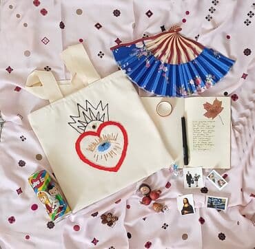 Əl işi bez çanta Məktəb,tətil və səyahətlər üçün çoxməqsədli Sifarişlə lalafo.az -da Əl işi bez çanta Məktəb,tətil və səyahətlər üçün çoxməqsədli Sifarişlə