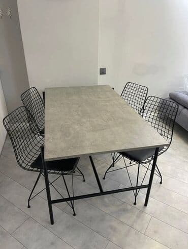 Табуретки: Для кухни, Б/у, Нераскладной, Прямоугольный стол, 4 стула at lalafo.az — 4 Табуретки: Для кухни, Б/у, Нераскладной, Прямоугольный стол, 4 стула — 4