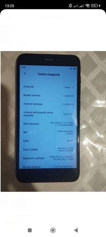 Redmi 4X, 32 GB, Sensor lalafo.az -da Redmi 4X, 32 GB, Sensor