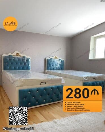 Təknəfərlik çarpayı, Bazalı, Matras ilə, Siyirməli lalafo.az -da Təknəfərlik çarpayı, Bazalı, Matras ilə, Siyirməli