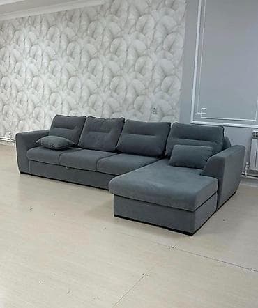Künc divanı – geniş L formalı, modern dizayn - Rəng: tünd boz lalafo.az -da Künc divanı – geniş L formalı, modern dizayn - Rəng: tünd boz