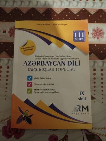 Məhsul: “Azərbaycan dili – Tapşırıqlar toplusu” (IX sinif), RM lalafo.az -da Məhsul: “Azərbaycan dili – Tapşırıqlar toplusu” (IX sinif), RM
