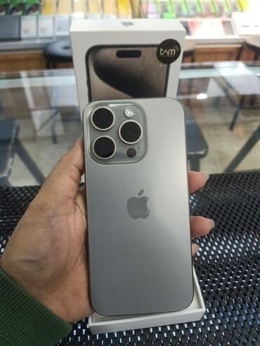IPhone 15 Pro, Natural Titanium, Simsiz şarj lalafo.az -da IPhone 15 Pro, Natural Titanium, Simsiz şarj