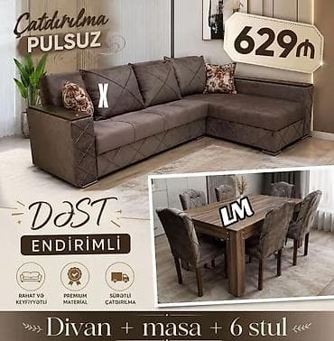 *DƏST✨Divan+ Masa dəsti* Sifarişlə hazırlanır. Dəst şəkildə : *629₼* lalafo.az -da *DƏST✨Divan+ Masa dəsti* Sifarişlə hazırlanır. Dəst şəkildə : *629₼*