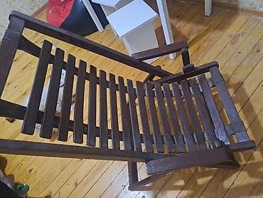 Taxta qatlanan stul/şezlonq - Material: təbii ağac, tünd qəhvəyi lalafo.az -da Taxta qatlanan stul/şezlonq - Material: təbii ağac, tünd qəhvəyi