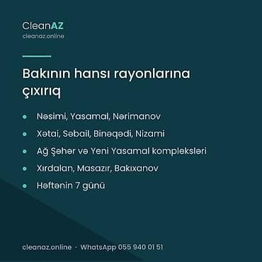 Təmizlik | Ofislər | Pəncərələrin, fasadların yuyulması lalafo.az -da Təmizlik | Ofislər | Pəncərələrin, fasadların yuyulması
