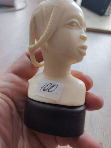 Миски: Антикварный бюст «Африканка», ручная работа (кость) Описание at lalafo.az — 4 Миски: Антикварный бюст «Африканка», ручная работа (кость) Описание — 4