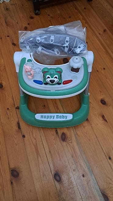 Uşaq gəzdirəcəyi – Happy Baby - Rəng: yaşıl-ağ Uşaq cəmi 10 15 dəfə lalafo.az -da Uşaq gəzdirəcəyi – Happy Baby - Rəng: yaşıl-ağ Uşaq cəmi 10 15 dəfə