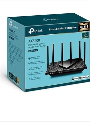 TP-Link Archer AX72 (AX5400) Wi‑Fi 6 router - Dual-Band 6-Stream: 2.4 lalafo.az -da TP-Link Archer AX72 (AX5400) Wi‑Fi 6 router - Dual-Band 6-Stream: 2.4