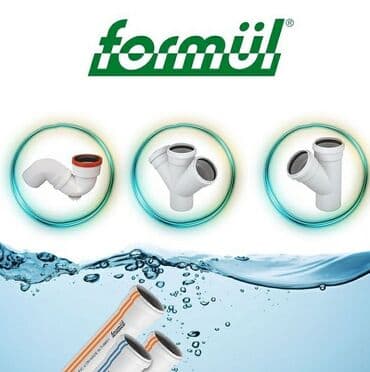 Water pipes: Formül markalı kanalizasiya və su təchizatı üçün plastik boru və lalafo.az -da — 1 Water pipes: Formül markalı kanalizasiya və su təchizatı üçün plastik boru və — 1
