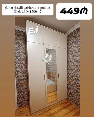 Yeni, Düz dolab, Qarderob, paltar dolabı lalafo.az -da Yeni, Düz dolab, Qarderob, paltar dolabı