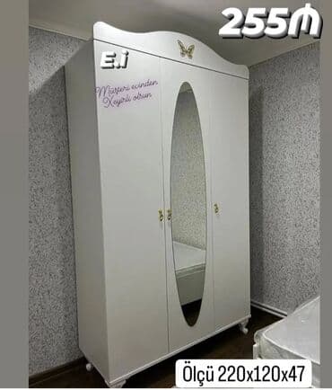 Açılan, 3 qapılı Düz dolab, Qarderob, paltar dolabı lalafo.az -da Açılan, 3 qapılı Düz dolab, Qarderob, paltar dolabı