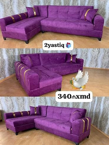 Künc divan, Yeni, Vеlur parça lalafo.az -da Künc divan, Yeni, Vеlur parça