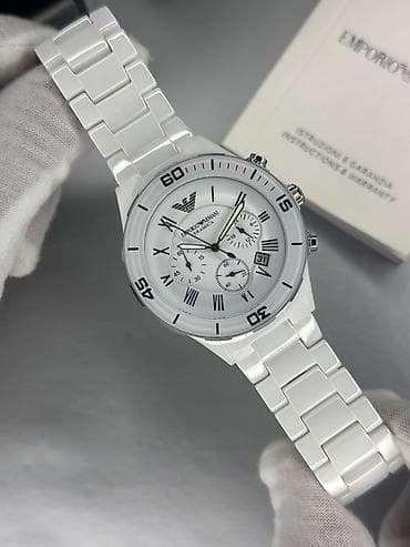 Новый, Наручные часы, Emporio Armani, цвет - Белый at lalafo.az Новый, Наручные часы, Emporio Armani, цвет - Белый