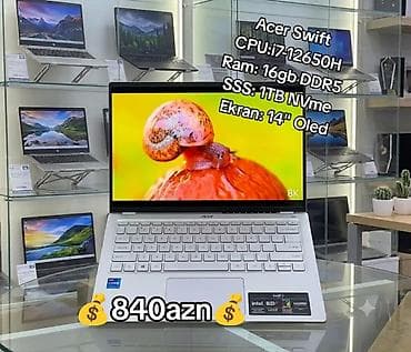 Acer Swift noutbuk - Prosessor: Intel Core i7-12650H - Operativ lalafo.az -da Acer Swift noutbuk - Prosessor: Intel Core i7-12650H - Operativ