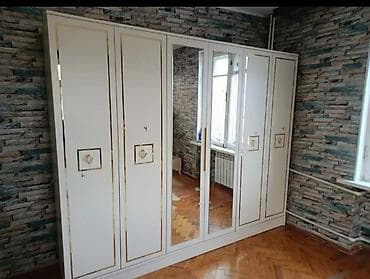 Новый, 6 дверей, С зеркалом, Белый, Другой материал, Распашной, Прямой шкаф at lalafo.az Новый, 6 дверей, С зеркалом, Белый, Другой материал, Распашной, Прямой шкаф