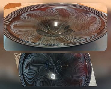 Роскошное, великолепное музейное блюдо из кобальтового хрусталя и lalafo.az -da Роскошное, великолепное музейное блюдо из кобальтового хрусталя и