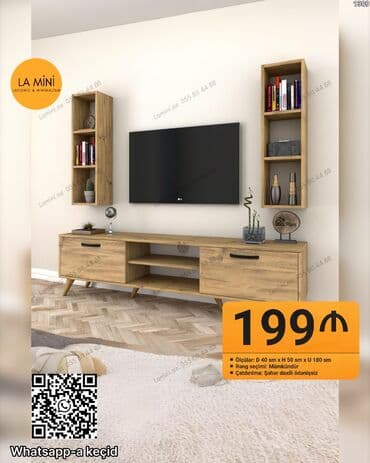 Düz TV altlığı, Polkalı, Laminat lalafo.az -da Düz TV altlığı, Polkalı, Laminat