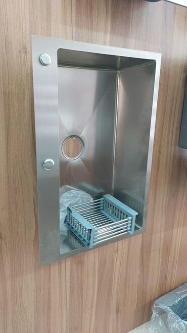 Duş üçün kranlar: Düzbucaqlı Mətbəx çanağı, Paslanmaz polad lalafo.az -da — 1 Duş üçün kranlar: Düzbucaqlı Mətbəx çanağı, Paslanmaz polad — 1