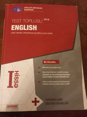 İngilis dili Testlər 11-ci sinif, DİM, 1-ci hissə, 2019 il lalafo.az -da İngilis dili Testlər 11-ci sinif, DİM, 1-ci hissə, 2019 il