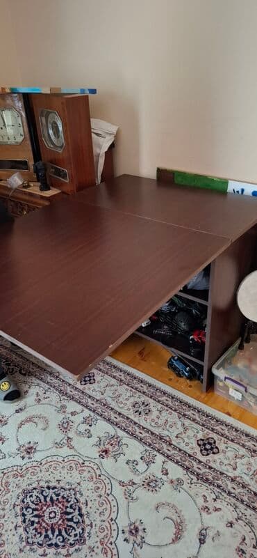 Qonaq masası, İşlənmiş, Açılan, Laminat, Dördbucaq masa lalafo.az -da Qonaq masası, İşlənmiş, Açılan, Laminat, Dördbucaq masa