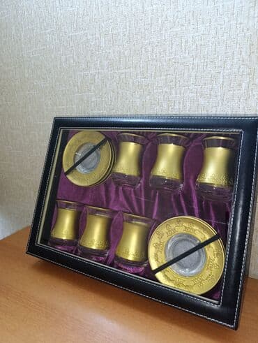 Çay dəsti, rəng - Qızılı, Şüşə, 126 nəfərlik, Azərbaycan lalafo.az -da Çay dəsti, rəng - Qızılı, Şüşə, 126 nəfərlik, Azərbaycan