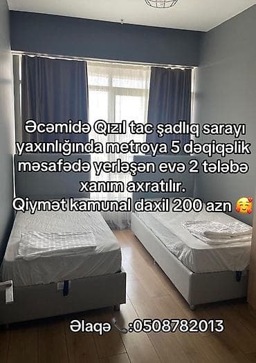 - Yer: Əcəmi, Qızıl Tac şadlıq sarayının yaxınlığı, metroya 5 lalafo.az -da - Yer: Əcəmi, Qızıl Tac şadlıq sarayının yaxınlığı, metroya 5