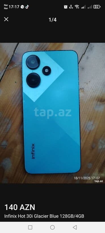 Infinix Hot 30, 128 GB lalafo.az -da Infinix Hot 30, 128 GB
