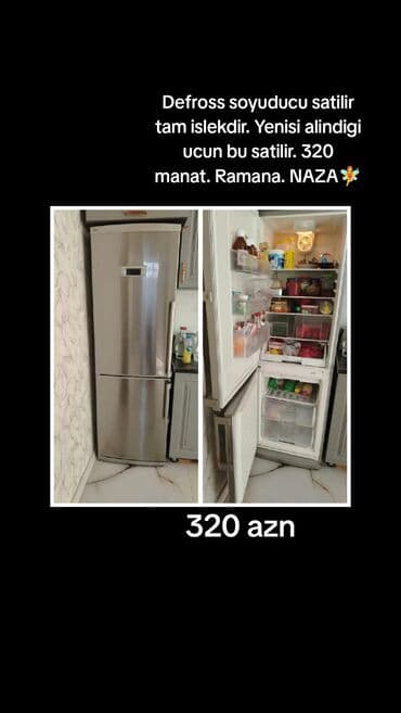 İşlənmiş 2 qapılı Soyuducu Satılır, rəng - Boz lalafo.az -da İşlənmiş 2 qapılı Soyuducu Satılır, rəng - Boz