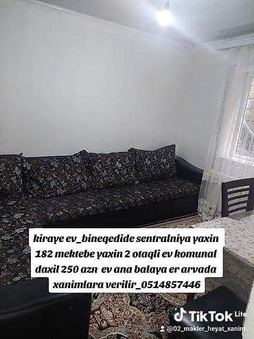 40 kv. m, 2 otaqlı, İnternet, Qaz, İşıq lalafo.az -da 40 kv. m, 2 otaqlı, İnternet, Qaz, İşıq