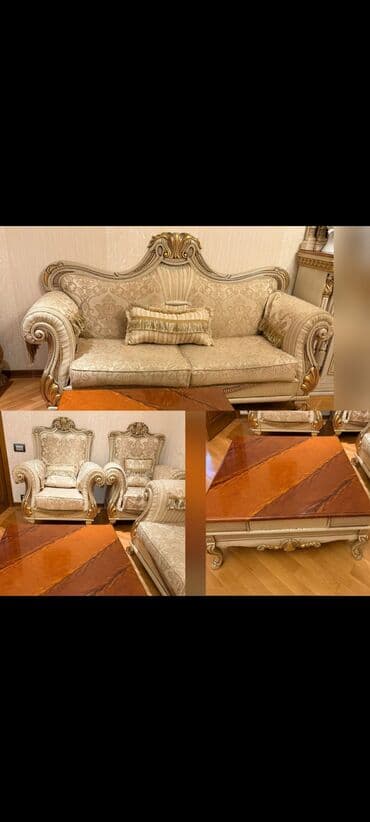 İşlənmiş, Divan, 2 kreslo, Divan lalafo.az -da İşlənmiş, Divan, 2 kreslo, Divan