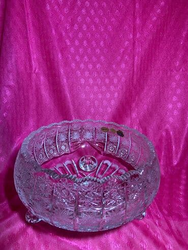 Böyük ölçü Çex Xrustal ayaqlı meyvə qabı lalafo.az -da Böyük ölçü Çex Xrustal ayaqlı meyvə qabı