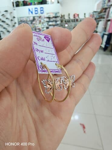 Sırğa, Sarı qızıl, 585 Əyar, 175 g lalafo.az -da Sırğa, Sarı qızıl, 585 Əyar, 175 g