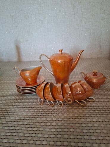 Çay dəsti, rəng - Narıncı, 6 nəfərlik, Polşa lalafo.az -da Çay dəsti, rəng - Narıncı, 6 nəfərlik, Polşa