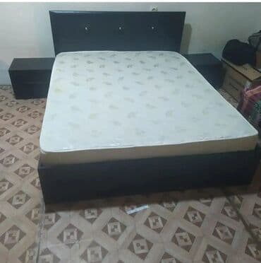 барьер для кровати: Двуспальная кровать, Без подьемного механизма, Бесплатный матрас, Без выдвижных ящиков, Азербайджан, Ламинат блестящий at lalafo.az — 4 барьер для кровати: Двуспальная кровать, Без подьемного механизма, Бесплатный матрас, Без выдвижных ящиков, Азербайджан, Ламинат блестящий — 4