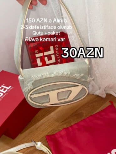 Tam idel veziyyetde yeni kimi Diesel canta. Premiumdur. Kemer, Qutu lalafo.az -da Tam idel veziyyetde yeni kimi Diesel canta. Premiumdur. Kemer, Qutu