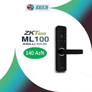 ZKTeco ML100 ağıllı qapı kilidi - Şık, qara rəngli tutacaqlı dizayn - lalafo.az -da ZKTeco ML100 ağıllı qapı kilidi - Şık, qara rəngli tutacaqlı dizayn -